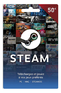 Carte-cadeau Steam 50 €