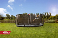 Berg trampoline enterré avec filet de sécurité Grand Elite Inground L 5,20 x Lg 3,45 m Grey-Détail de l'article