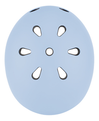 Globber kinderfietshelm Evo Lights Pastel Blue 45-51 cm-Bovenaanzicht