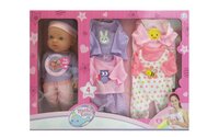 Pop Babypop met 4 outfits en 4 functies 41cm