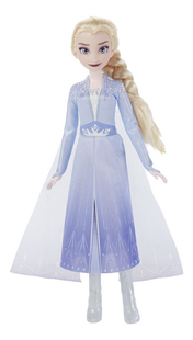 Mannequinpop Disney Frozen II zingende Elsa-Vooraanzicht