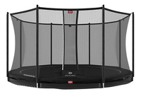 Berg trampoline enterré avec filet de sécurité Favorit Inground Ø 3,80 m Black-Avant