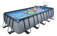 EXIT piscine avec filtre à cartouche L 5,4 x Lg 2,5 x H 1,22 m Stone-Image 2