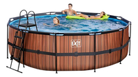 EXIT piscine avec filtre à cartouche Ø 4,5 x H 1,22 m Wood-Image 1