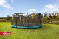 Berg trampoline enterré avec filet de sécurité Grand Champion Inground L 5,20 x Lg 3,45 m Green-Image 8
