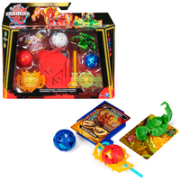 Bakugan Battle Pack 5 pack Special attack Bruiser, Dragonoid, Hammerhead, Titanium Dragonoid & Nillious