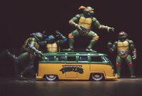 Les Tortues Ninja Leonardo & bus Volkswagen 1962-Image 6