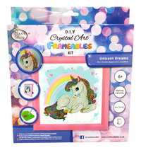 Craft Buddy Crystal Art Kit Unicorn Dreams-Vooraanzicht
