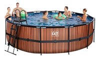 EXIT piscine avec filtre à cartouche Ø 4,5 x H 1,22 m Wood-Image 2