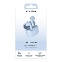 bigben Oortelefoon True Wireless Colorbuds blauw-Tijdelijk beeld