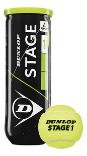 Dunlop balle de tennis Stage 1 Green - 3 pièces