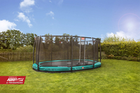 Berg trampoline enterré avec filet de sécurité Grand Champion Inground L 5,20 x Lg 3,45 m Green-Image 6