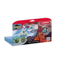 Schleich Figurine Pieuvre de Feu vs Insecte de Glace-Arrière