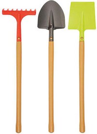 Écoiffier Outils de jardin en métal avec manche en bois 3 pièces