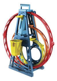 Hot Wheels Track Builder Driedubbele Loopingset - Racebaan met 3 Stuntloopings-commercieel beeld