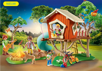 PLAYMOBIL Family Fun 71001 Cabane dans les arbres et toboggan-Image 1