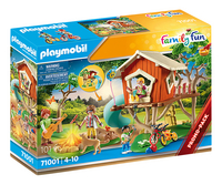 PLAYMOBIL Family Fun 71001 Cabane dans les arbres et toboggan-Côté gauche
