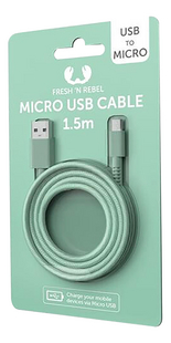 Fresh 'n Rebel Kabel Micro USB naar USB 1,5 m Misty Mint-Rechterzijde