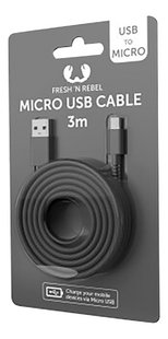 Fresh 'n Rebel kabel Micro USB naar USB 3 m Storm Grey-Rechterzijde
