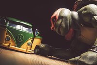 Les Tortues Ninja Leonardo & bus Volkswagen 1962-Image 3