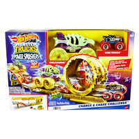 Hot Wheels Monster Trucks Power Smashers Charge & Chase Challenge