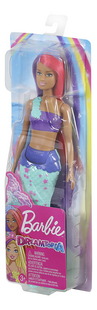 Barbie mannequinpop Dreamtopia Zeemeermin met roze en paars haar-Rechterzijde