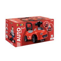 Smoby loopwagen Auto Rood-Vooraanzicht