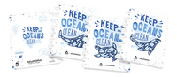 Aurora cahier A5 Keep Oceans Clean quadrillé