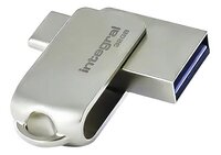 Integral USB-stick Dual USB USB-C 32 GB zilver-Artikeldetail