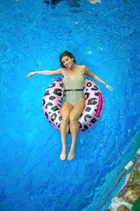 Swim Essentials grote zwemband Panterprint roze-Afbeelding 8