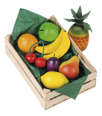 Erzi houten speelset Krat met fruit