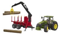 Bruder tracteur John Deere 7R avec remorque forestière et 4 troncs d’arbre-Détail de l'article