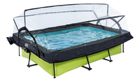 EXIT zwembad met overkapping en zonnedak L 2,2 x B 1,5 x H 0,65 m Lime-Artikeldetail
