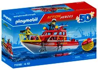 PLAYMOBIL Speelset 50YR Brandweerboot 71598