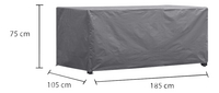 Outdoor Covers beschermhoes voor tuintafel polyester L 185 x B 105 x H 75 cm-Artikeldetail
