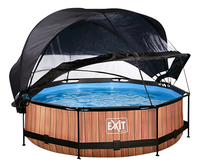 EXIT zwembad met overkapping en zonnedak Ø 3 x 0,76 m Wood-Artikeldetail