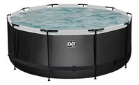 EXIT piscine avec filtre à sable Ø 3,6 x H 1,22 m Black Leather-Avant