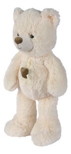 Nicotoy peluche ours avec ruban 55 cm crème-Côté droit