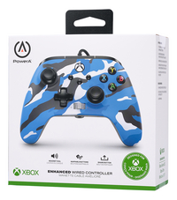 PowerA Xbox Series X|S Enhanced Wired Controller Camo Blue-Rechterzijde