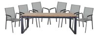 Ocean ensemble de jardin Selena/Bondi 6 chaises anthracite