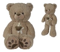 Nicotoy peluche ours avec ruban 55 cm brun clair-Détail de l'article