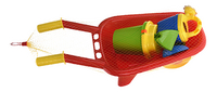 Brouette pour enfants avec accessoires de plage rouge