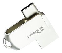Integral USB-stick Dual USB USB-C 32 GB zilver-Vooraanzicht
