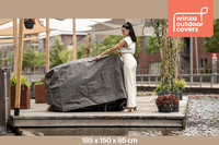 Outdoor Covers Premium beschermhoes voor tuinset L 185 x B 150 x H 95 cm polypropyleen-Afbeelding 4