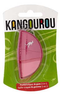 Kangourou Taille-crayon rose 2 trous - 2 pièces