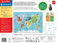 Clementoni puzzle/jeu éducatif À la découverte du monde-Arrière