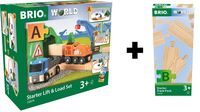 BRIO Treinset Lift & Load Starterset Pack A + uitbreidingset Pack B