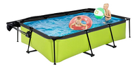 EXIT piscine avec dôme pare-soleil L 3 x Lg 2 x H 0,65 m Lime-Image 1