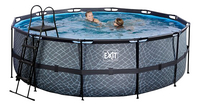 EXIT piscine avec filtre à cartouche Ø 4,27 x H 1,22 m Stone-Image 1