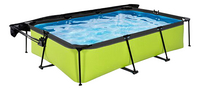 EXIT piscine avec dôme pare-soleil L 3 x Lg 2 x H 0,65 m Lime